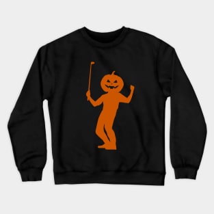 Halloween Golf Spooky Pumpkin Crewneck Sweatshirt